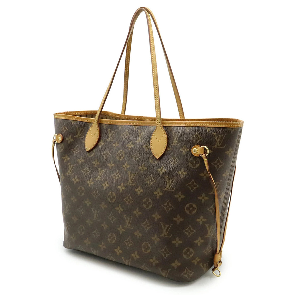 Louis Vuitton Bag Tote Monogram Neverfull Shoulder Pouch Brown